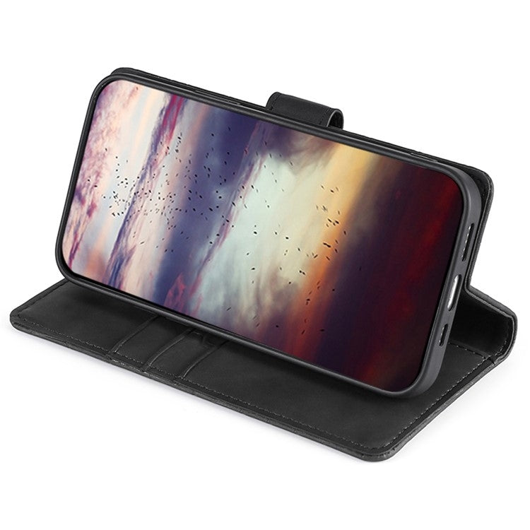 Funda de Cuero Magnética para OnePlus Ace 3 Pro 5G (Negra) con Tacto de Piel