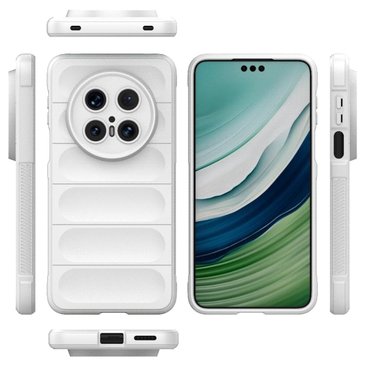 Funda TPU y Franela con Protección Mágica para Huawei Mate 70 Pro 5G (Blanca)