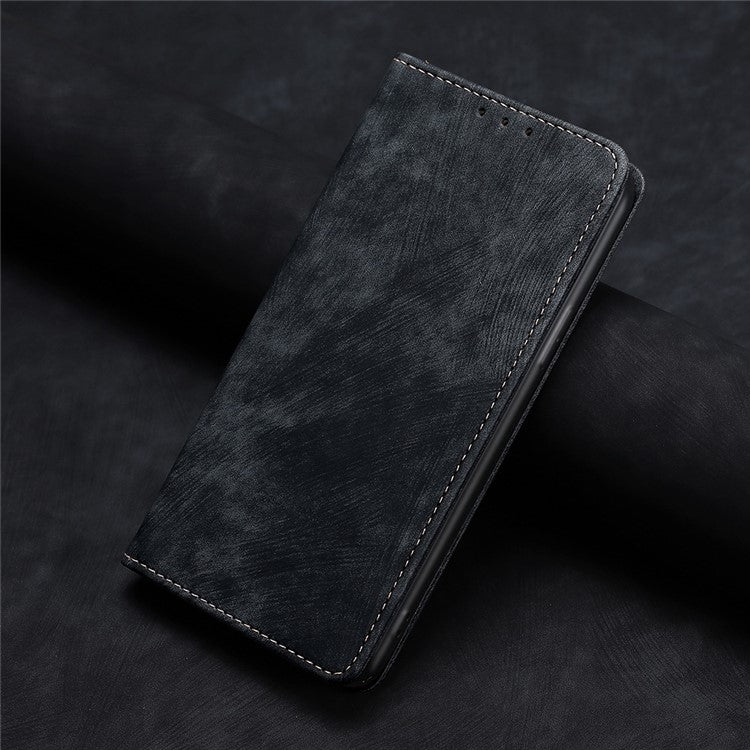 Funda de Cuero Magnética Antirrobo Rfid para TCL 50 Xl (Negra)