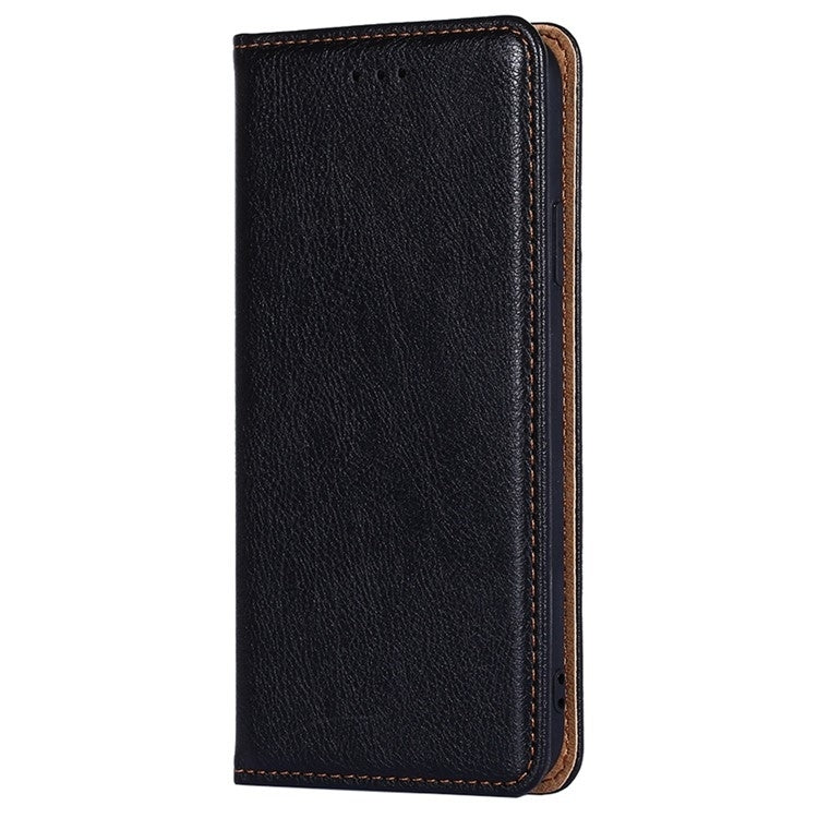 Funda de Cuero Magnética OnePlus Nord Ce 4 Lite 5G con Acabado Brillante (Negro)