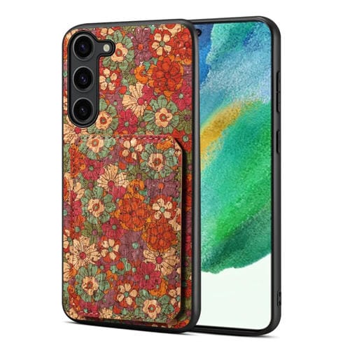 Funda para Teléfono Samsung Galaxy S21 FE 5G con Ranura para Tarjeta Dual (Rojo)