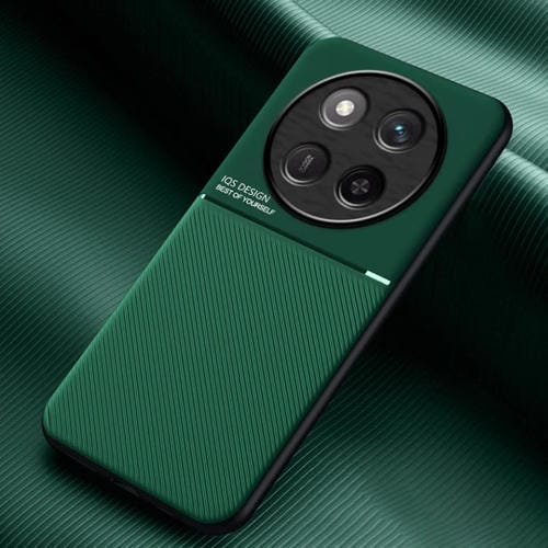 Funda híbrida TPU y Policarbonato con diseño magnético y tiras inclinables para Honor X60 Pro (Verde)