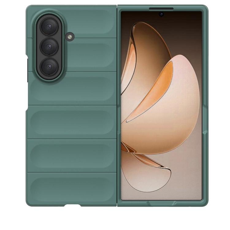 Funda plegable de PC a prueba de golpes para Samsung Galaxy Z Fold7 5G Magic Shield (verde oscuro)