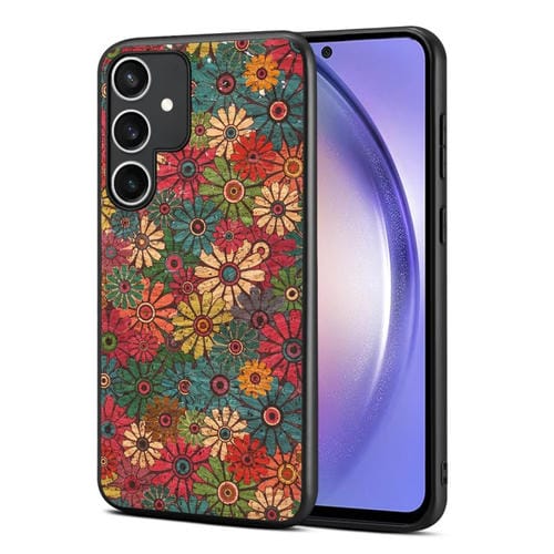 Funda para Teléfono Samsung Galaxy A54 5G TPU Four Seasons Flower Language Series (Verde Primavera)