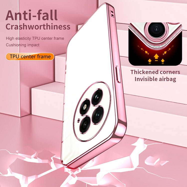 Funda para Teléfono OnePlus 13 con Orificios Finos y Revestimiento Transparente (Morado)