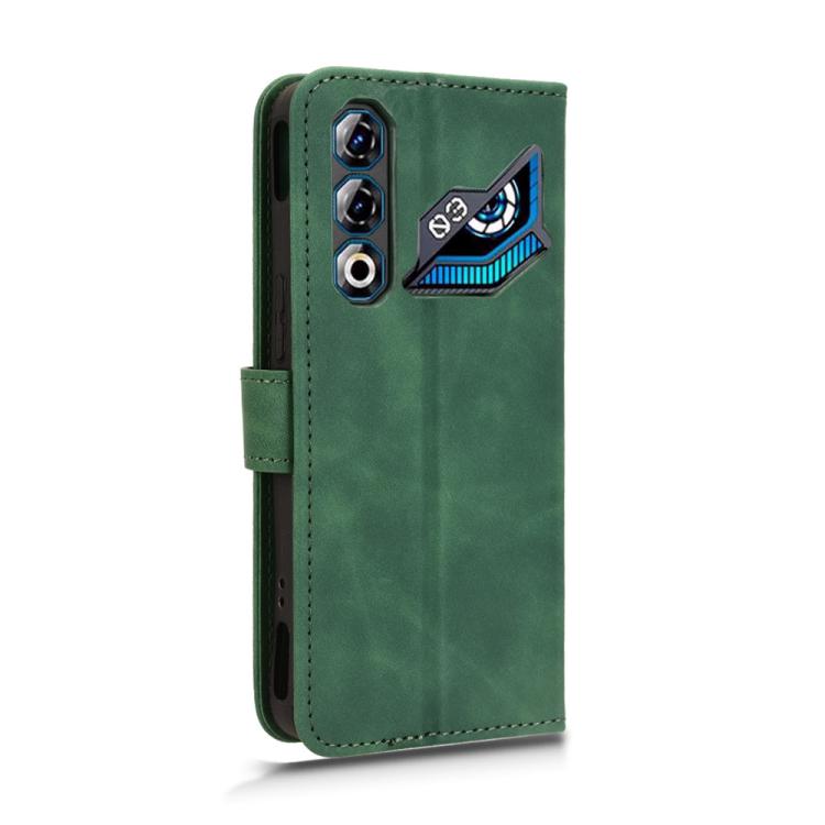 Funda de cuero con tapa magnética para ZTE Nubia Neo 3 GT 5G (verde)