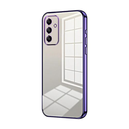 Funda para Teléfono Samsung Galaxy A05S con Orificio Fino y Revestimiento Transparente (Púrpura)
