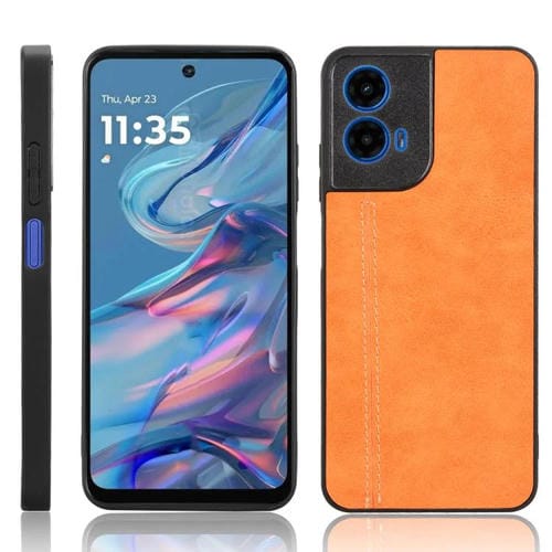 Funda para Teléfono Motorola Moto G45 5G Estampado de Vaca (Naranja)