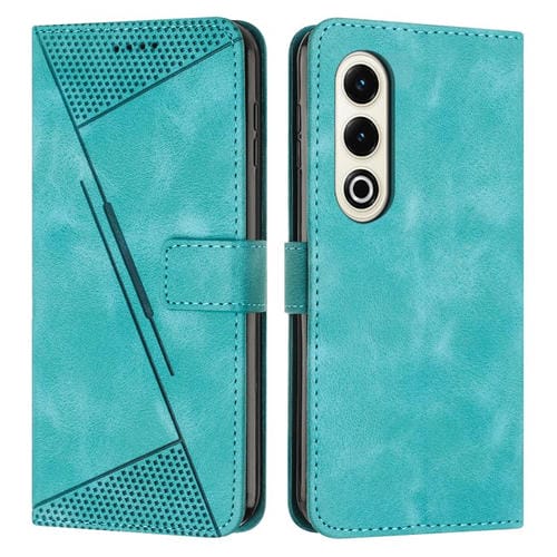 Funda de Cuero Triangular con Cordón Largo para Teléfono Itel S25 Dream (Verde)