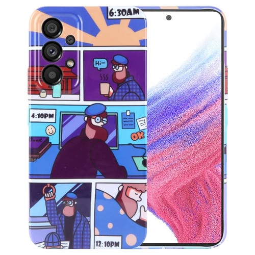 Funda para Teléfono Samsung Galaxy A53 5G PC con Orificio Preciso y Patrón Pintado (Tío Trabajador)