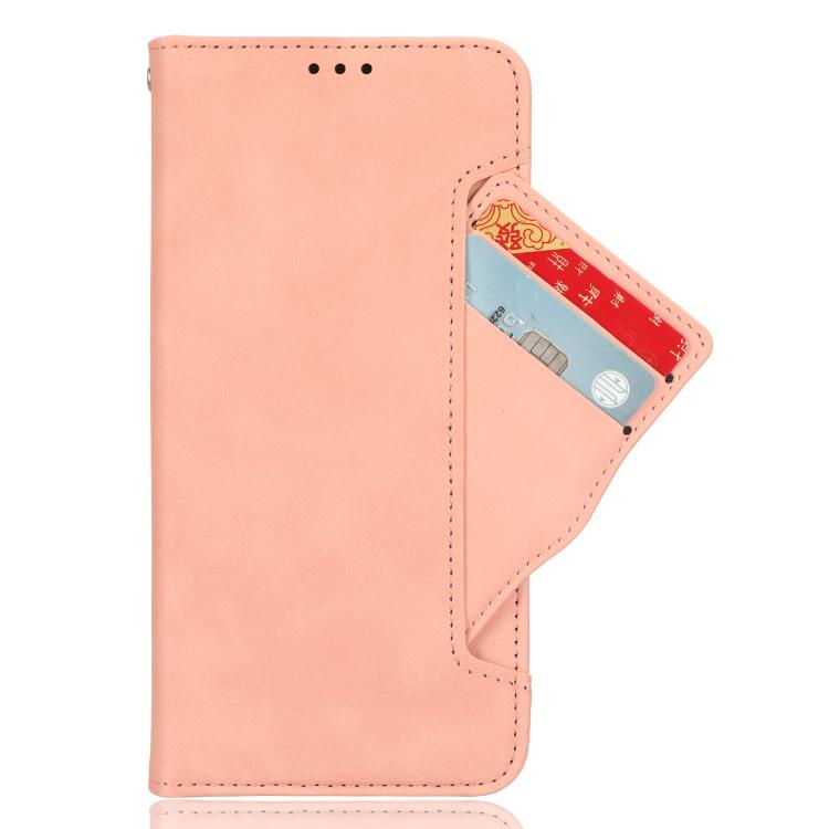 Funda de Piel Textura Becerro con Ranuras para Tarjetas para OnePlus 13 5G (Rosa)