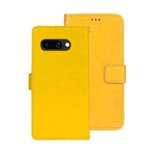 Funda de Cuero Crazy Horse para Google Pixel 9A (Amarilla)