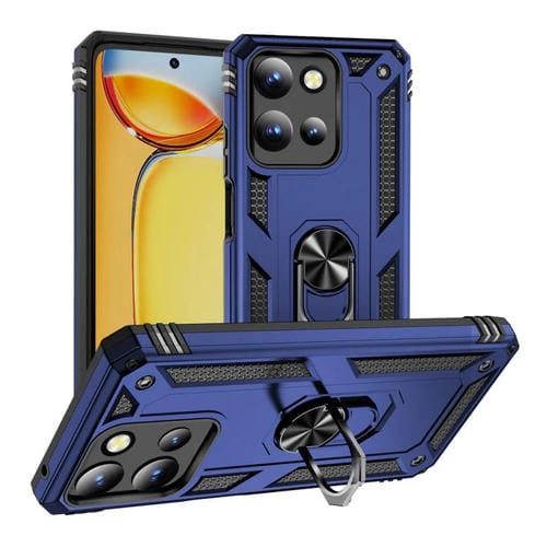 Funda TPU + PC para Motorola Moto G 5G (2025) a Prueba de Golpes con Soporte (Azul)