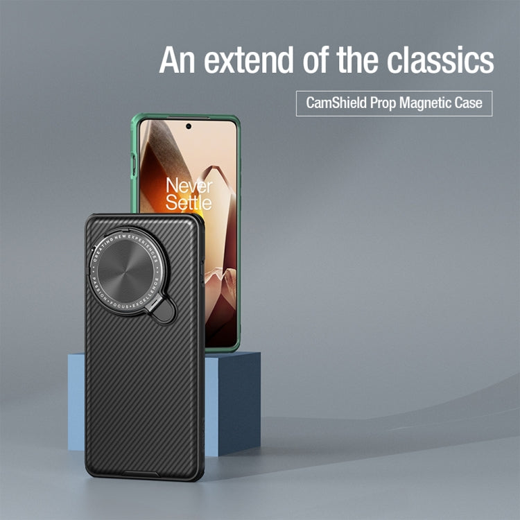 Funda para Teléfono Nillkin Camshield Prop Magsafe con Soporte Magnético para OnePlus 13 (Verde)
