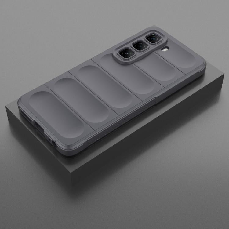 Funda TPU y Franela Protección Mágica Global para Infinix Hot 50 4G (Gris Oscuro)