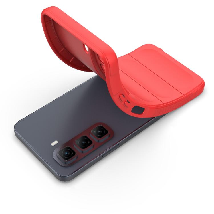 Funda TPU y Franela Protección Mágica Global para Infinix Hot 50 4G (Gris Oscuro)