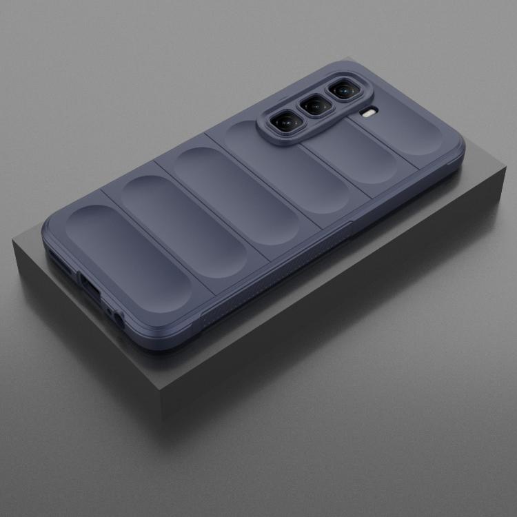 Funda TPU y Franela con Protección Mágica Global para Infinix Hot 50 Pro 4G (Azul Oscuro)