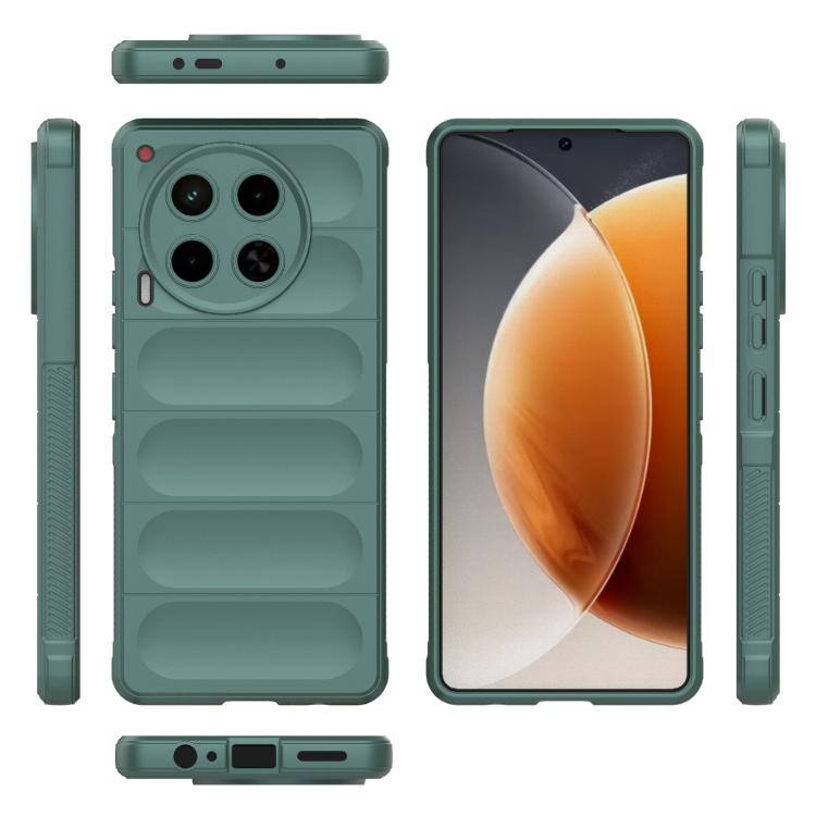 Funda TPU + Franela Tecno Camon 30 4G Global Magic Shield (Verde Oscuro)