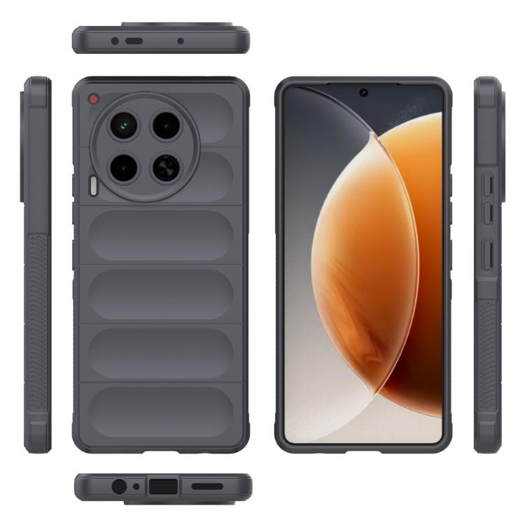 Funda TPU + Franela Tecno Camon 30 4G Magic Shield (Gris Oscuro)