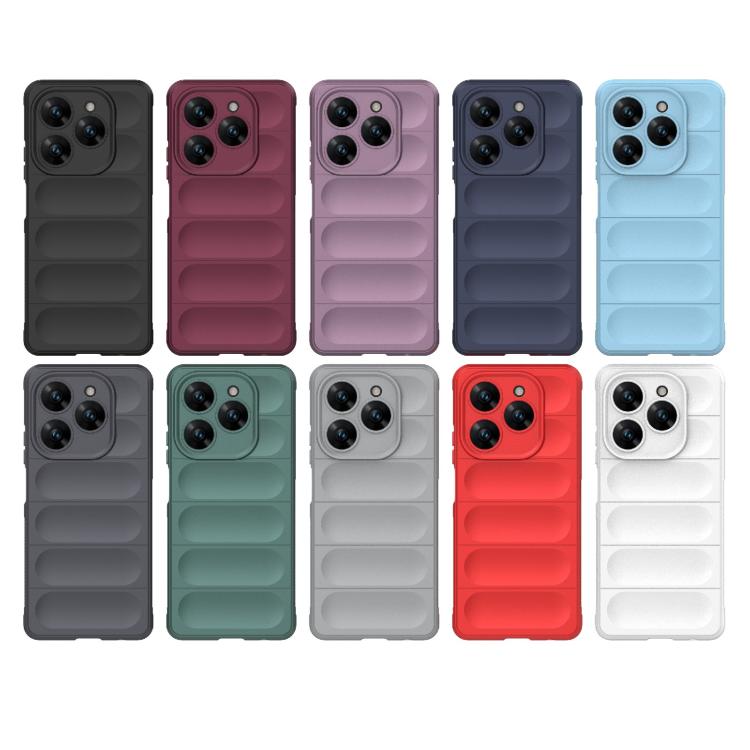 Funda TPU + Franela Protección Mágica Global para Tecno Spark 20 Pro 4G (Verde Oscuro)