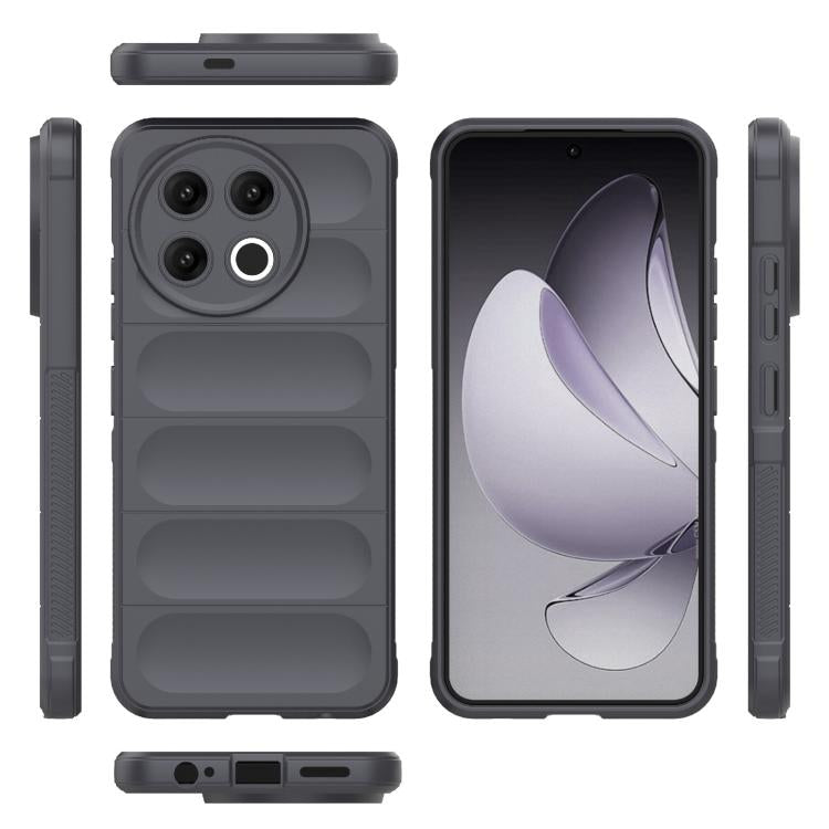 Funda TPU + Franela Tecno Spark 30 Pro Protección Mágica Global (Gris Oscuro)