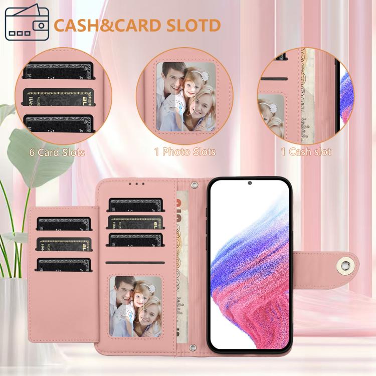 Funda de Cuero con Tapa y Textura Rómbica para OnePlus 13R/Ace 5 Pro 5G con Cordón (Rosa Coral)