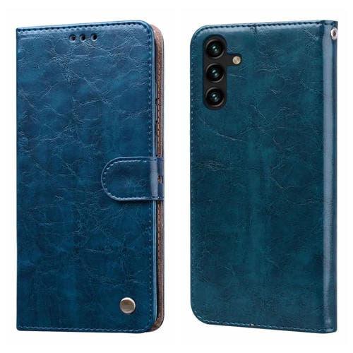 Funda para Teléfono Samsung Galaxy A04 / A04S Cuero con Tapa a Prueba de Golpes (Azul)