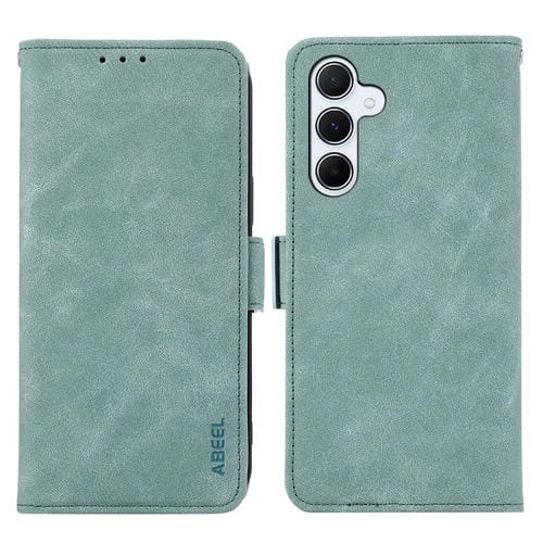 Funda para Teléfono Abeel Samsung Galaxy A13 5G y A04S Cuero Rfid Magnético Esmerilado (Cian)