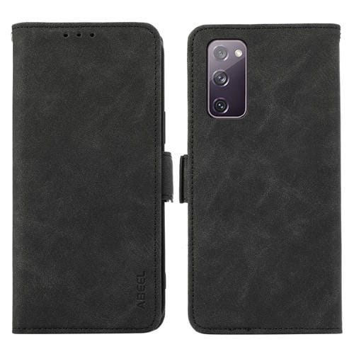 Estuche para Teléfono Samsung Galaxy S20 FE Abeel Cuero Rfid Magnético Esmerilado (Negro)