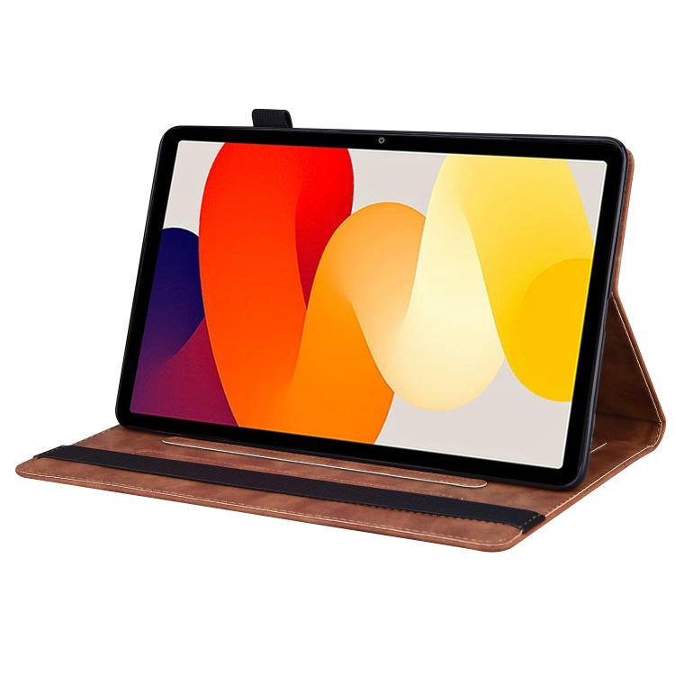 Funda de cuero resistente a los golpes para Xiaomi Redmi K Pad (marrón)