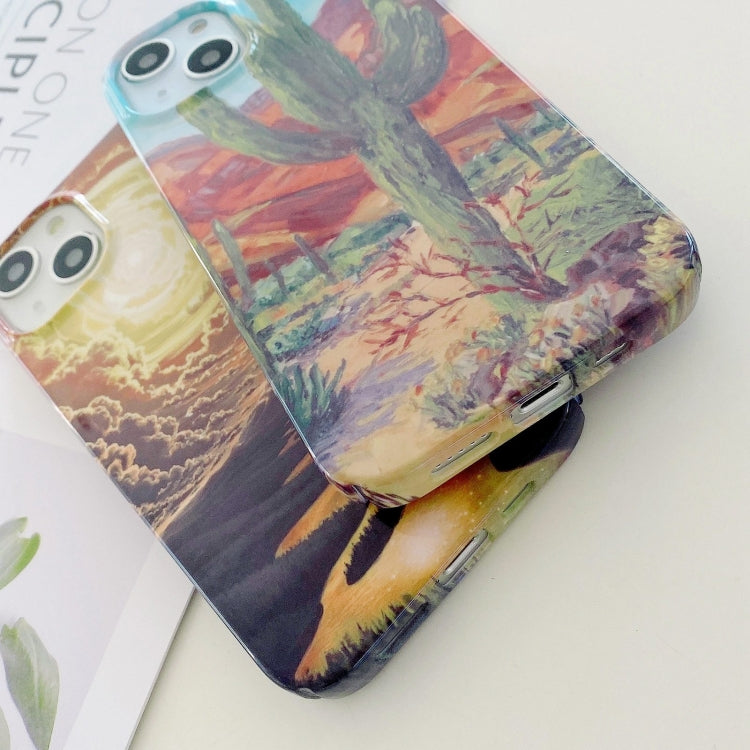 Barniz para Funda de PC para iPhone 16 Plus con Barra de Agua (Crisantemo Pequeño)