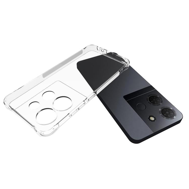 Funda de TPU gruesa, antideslizante y a prueba de golpes para TCL 503 4G (transparente)