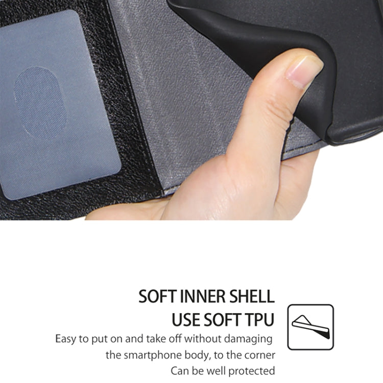 Funda de Cuero con Cremallera para OnePlus Ace 3 Pro 5G (Negra)
