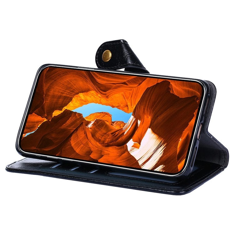 Funda de Cuero con Cremallera para OnePlus Nord Ce 4 Lite 5G (Negra)