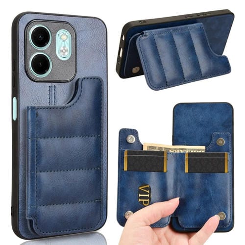 Funda para Teléfono Infinix Hot 50I Smart 9 con Patrón de Vaca (Azul)