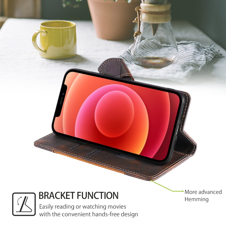 Funda de Cuero con Hebilla Magnética para Itel A50C 4G (Marrón) Tacto Piel