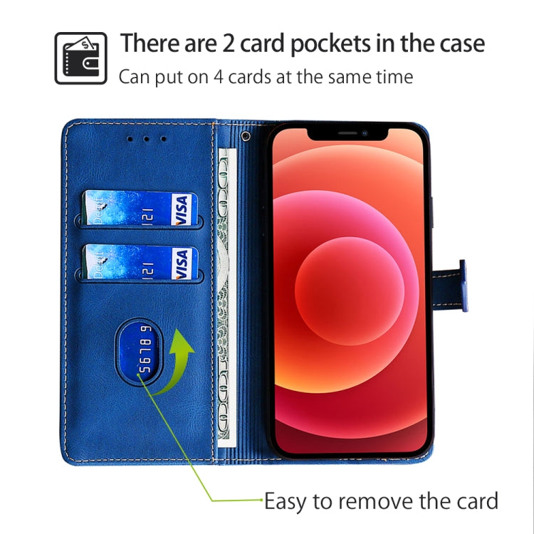 Funda de Cuero con Hebilla Magnética para Itel P65 (Azul) con Tacto Agradable