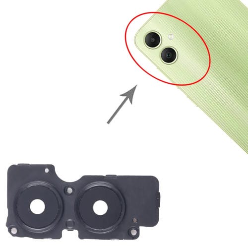 Cubierta de Lente de Cámara Trasera Samsung Galaxy A05 SM-A055F (10 Piezas) (Negro)