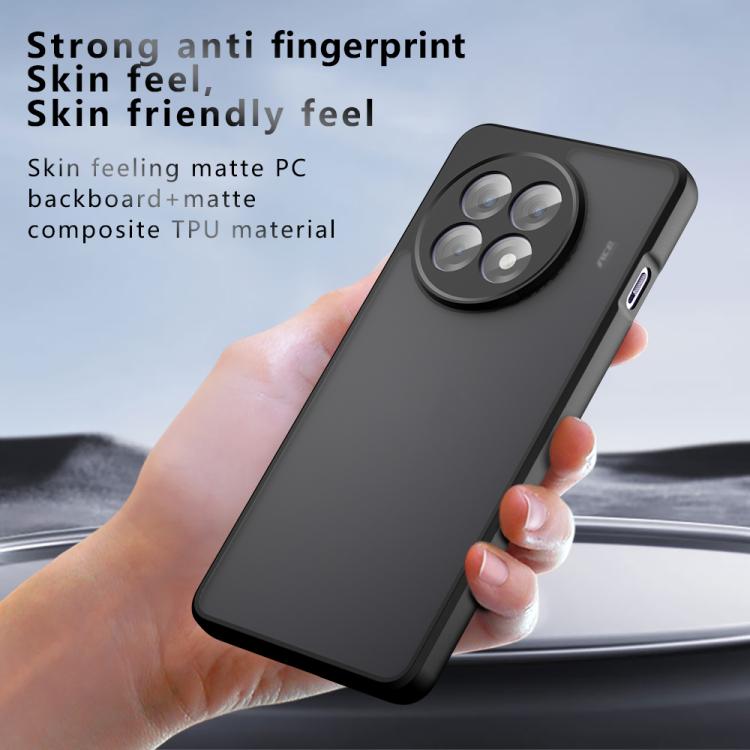 Funda Híbrida TPU y PC para OnePlus Ace 5/5 Pro con Orificio Preciso (Negro Esmerilado)