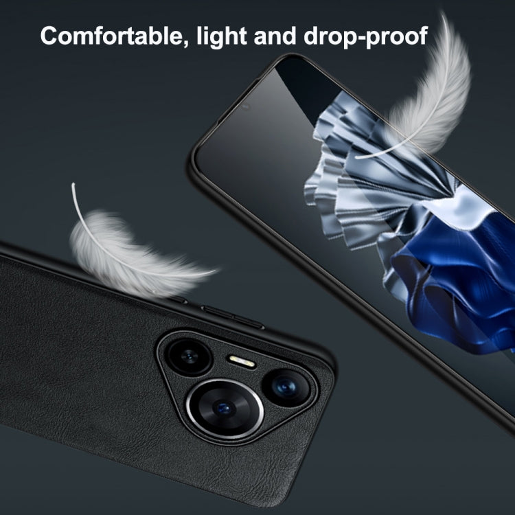 Funda de Teléfono Huawei Nova 12/Nova 13 Sulada Híbrida Cuero TPU a Prueba de Golpes (Verde)