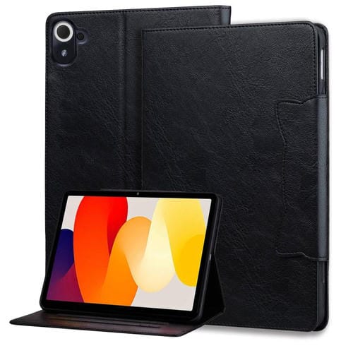 Funda de cuero con hebilla de gato para Xiaomi Redmi Pad 8.8 pulgadas 2025 (negro)