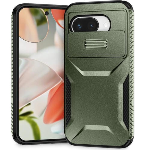 Funda Deslizante Camshield para Teléfono Google Pixel 9A (Verde Alpino)