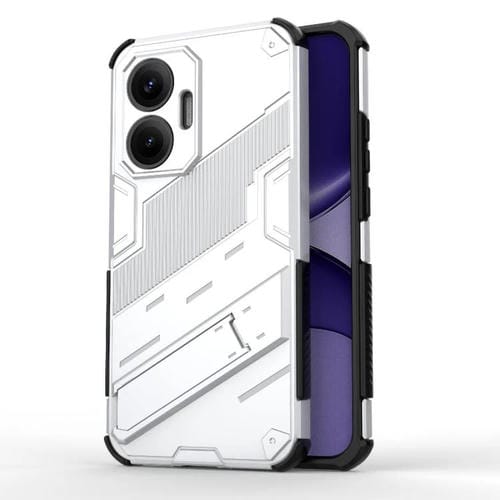Funda 2 en 1 de PC + TPU con soporte para Redmi Turbo 4 Pro Punk Armor (blanca)