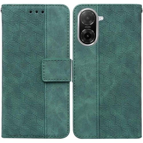 Funda de cuero con relieve geométrico para Redmi A5 4G (171,7 mm) (verde)