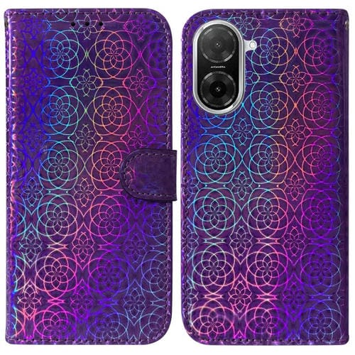 Funda de cuero con hebilla magnética para Redmi A5 4G (171,7 mm) (morado)