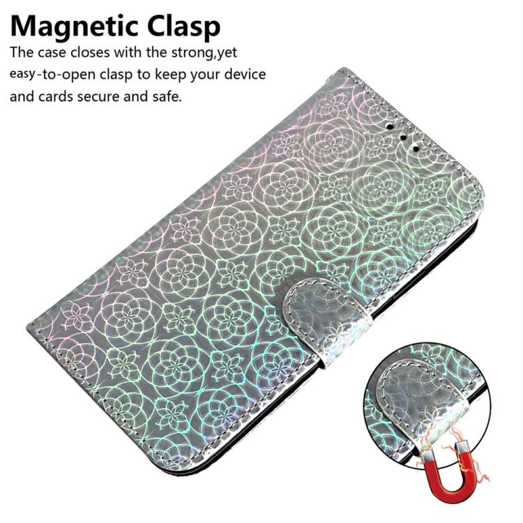 Funda de cuero con hebilla magnética colorida para Redmi A5 4G (171,7 mm) (plateada)