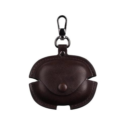 Funda Protectora de Cuero para Auriculares Redmi Buds 6 Pro Business con Gancho (Marrón Oscuro)