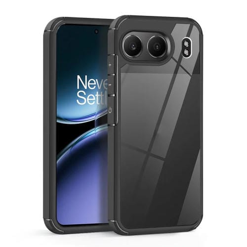 Funda Transparente para OnePlus Nord 4 a Prueba de Golpes de Acrílico y TPU (Negro)