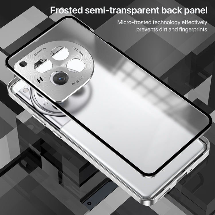 Estuche para Teléfono OnePlus 13 con Marco Metal Esmerilado y Hebilla a Presión (Verde Oscuro)