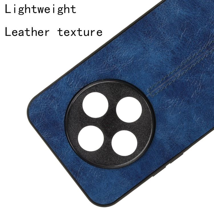 Funda para Teléfono Tecno Spark 30C Diseño de Vaca con Tarjeta de Costura (Azul)